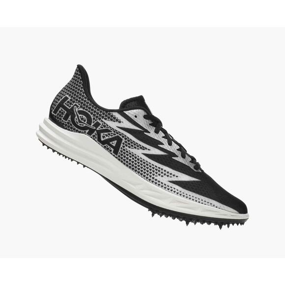 NIB Hoka Crescendo MD Men's Black & White Track Running Shoes Size 13 - Picture 1 of 4